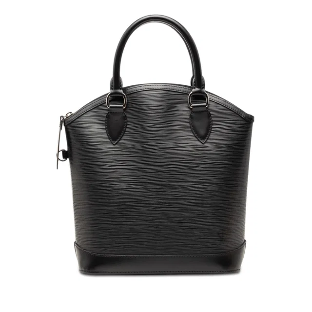 Black Louis Vuitton Epi Lockit Vertical Handbag in Black Leather from Designer Revival