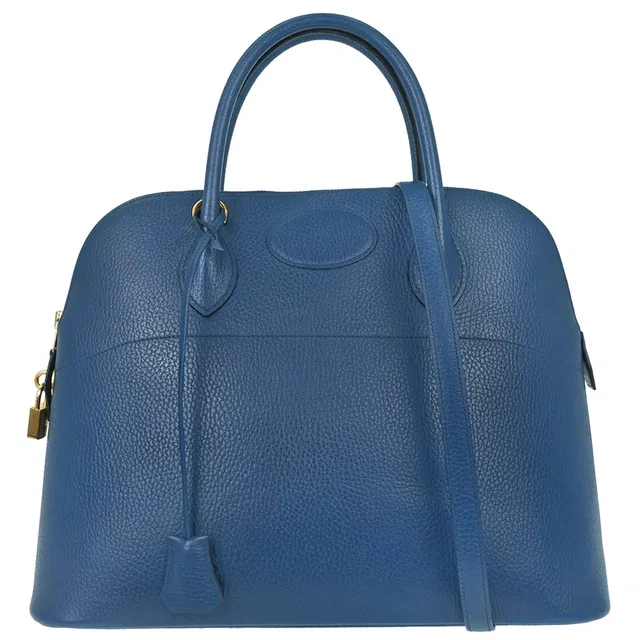 Hermès Blue Brighton Ardennes Bolide 35 2way Shoulder Handbag in Blue from AMORE Vintage Tokyo