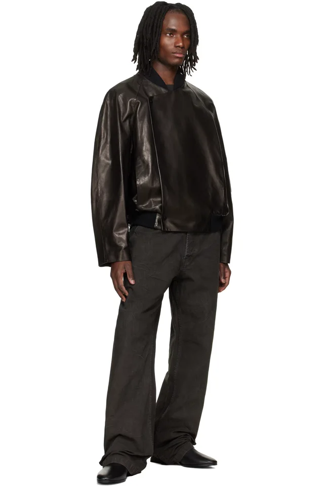 Fear of God Black Washed Canvas Utility Jeans, photo 4 of 4 from SSENSE