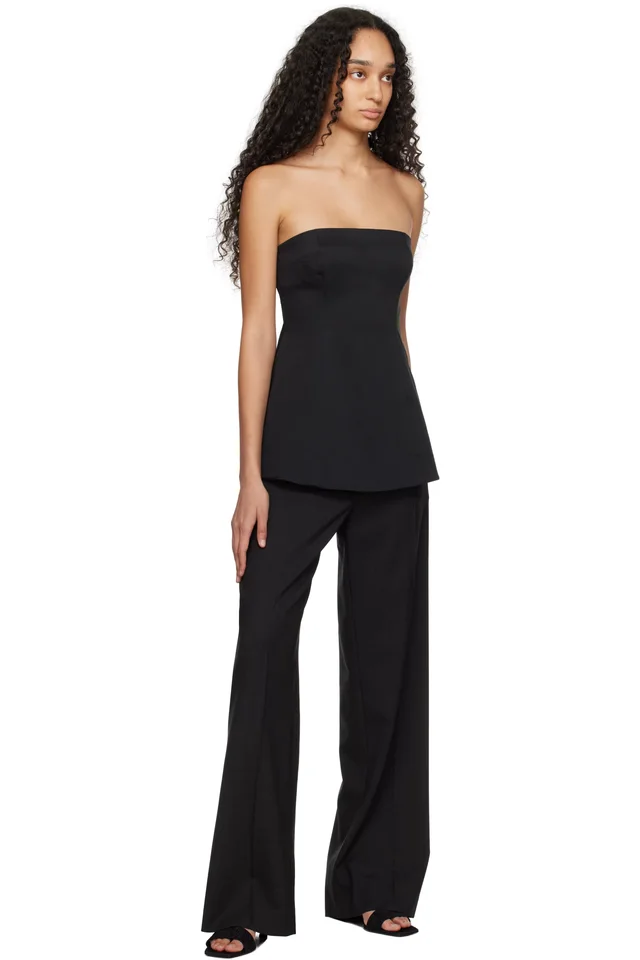 Staud Black Silvia Top, photo 4 of 4 from SSENSE