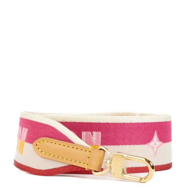 Louis Vuitton Fuchsia Logo Jacquard Diane Satchel Strap in Pink Leather from Labellov, photo 2 of 3