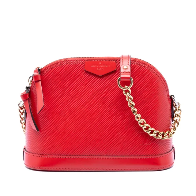 Red Louis Vuitton Epi Mini Alma Crossbody Bag in Red Leather from Designer Revival, photo 1 of 1