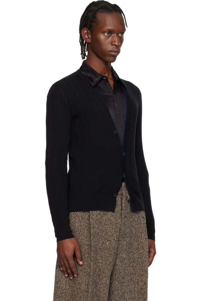 Dries Van Noten Black Wool Cardigan, photo 2 of 4 from SSENSE