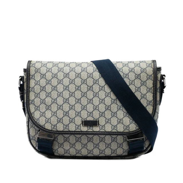 Beige Gucci GG Supreme Crossbody in Beige Coated canvas from Designer Revival, photo 1 of 1
