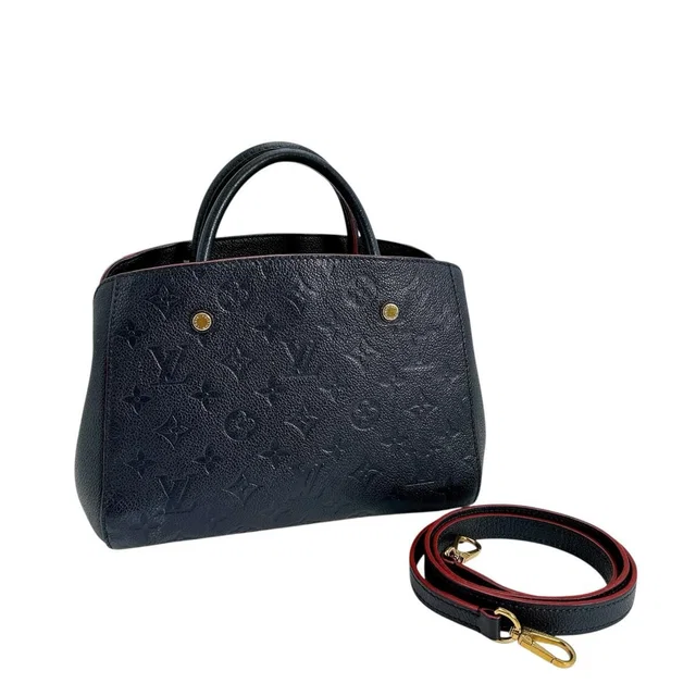Louis Vuitton Empreinte Montaigne BB Marine Rouge Shoulder Bag in Red from The Reluxe