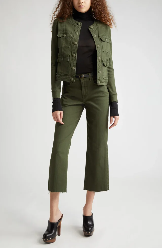 L'AGENCE Wanda High Waist Crop Wide Leg Jeans, photo 8 of 12 from Nordstrom Rack