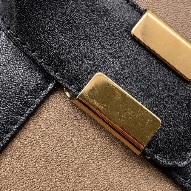 Chloé Alice 2way Shoulder Bag Black/Brown Leather in Black Leather from GALLERY RARE, photo 14 of 18