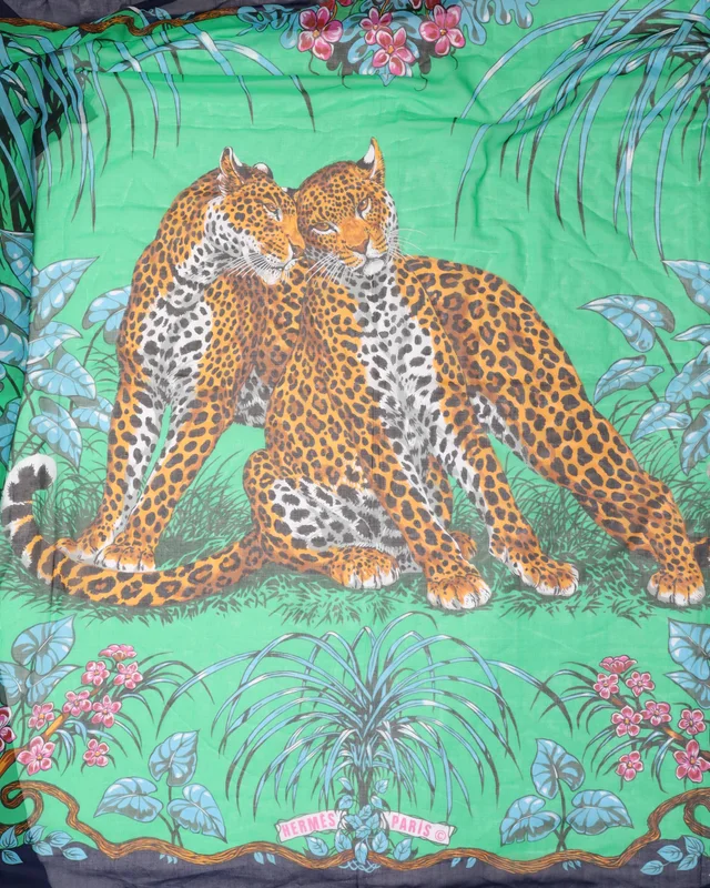 Hermès Carré 150 Cotton Scarf from A Retro Tale, photo 2 of 2