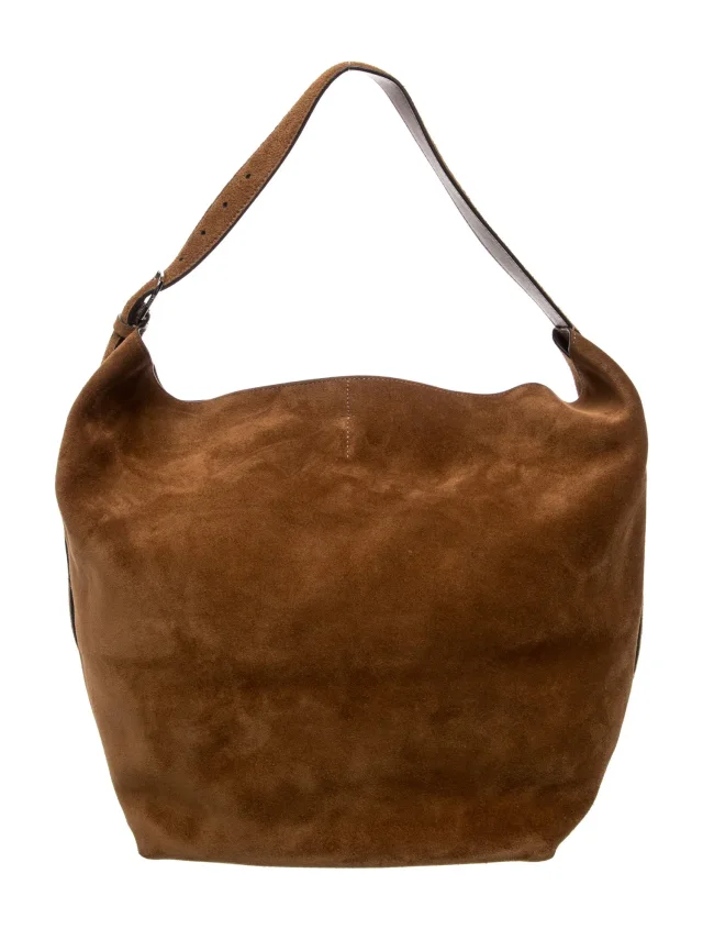 TOTEME Nubuck Hobo in Suede from The RealReal