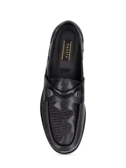 Hyusto Loafers with clasp and tapered toe in 100% Calf, 100% Brass, photo 5 of 6 from LUISAVIAROMA