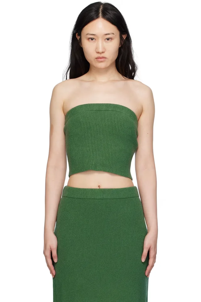 Green Giovania Tank Top, image 1 of 1 from SSENSE