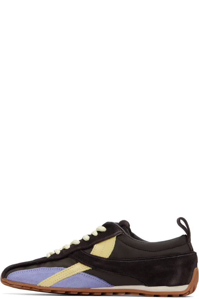Alohas Brown Tb.304 Nylon Leather Sneakers, photo 3 of 5 from SSENSE