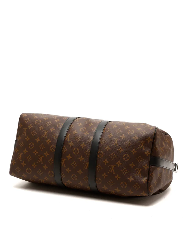 Louis Vuitton Monogram Macassar Keepall Bandoulière 45 Weekend Bag in Coated canvas from A Retro Tale, photo 5 of 6