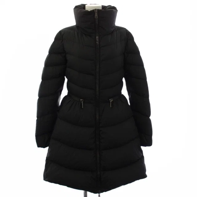 Moncler Mirieron Down Coat Anime Tag 1 Black YT in Black Nylon from The Reluxe