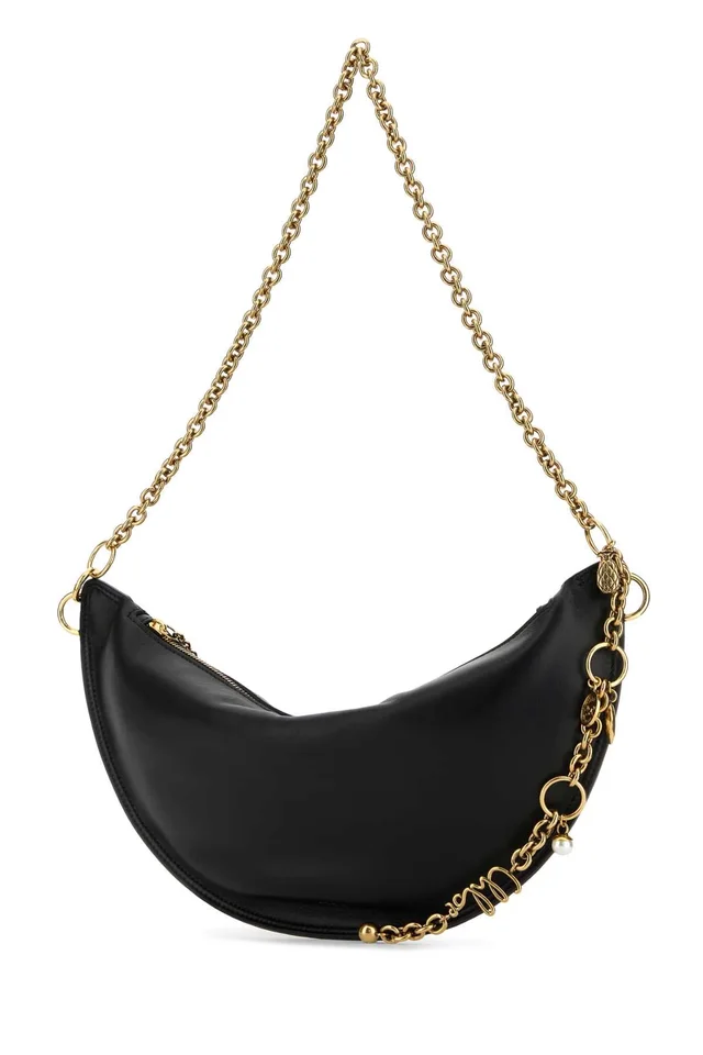 Chloé Chain-Strap Nappa Lamb Shoulder Bag — Black in Black Nappa leather from HEWI, photo 2 of 2