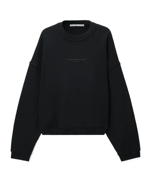 Alexander Wang logo-print oversized crew-neck sweatshirt from SENSER, photo 1 of 1
