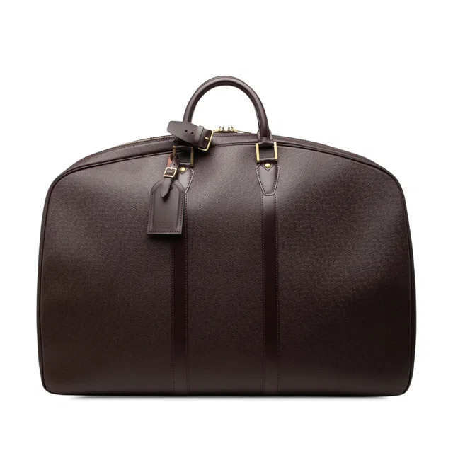 Red Louis Vuitton Taiga Helanga 1 Poche Travel Bag in Red Leather from Designer Revival