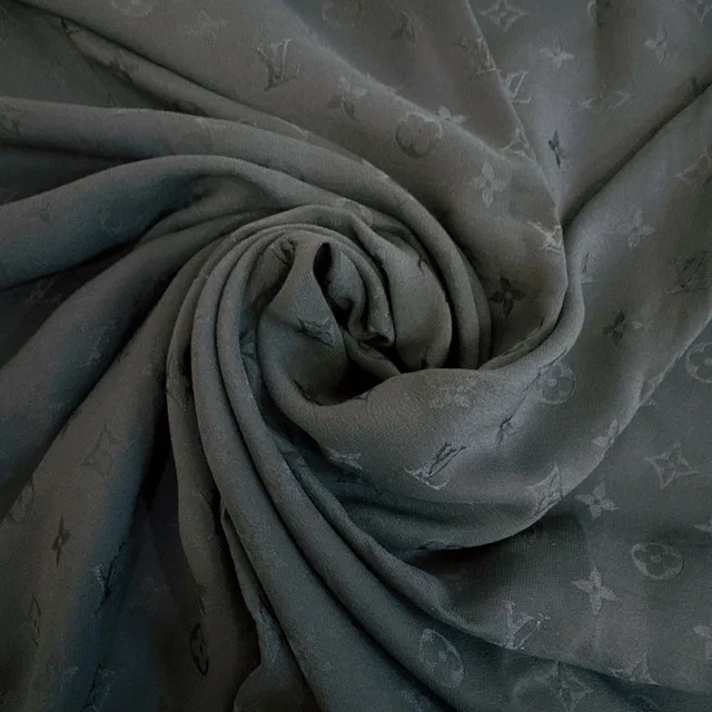 Louis Vuitton Monogram Silk Scarf Navy in Navy Silk from The Reluxe