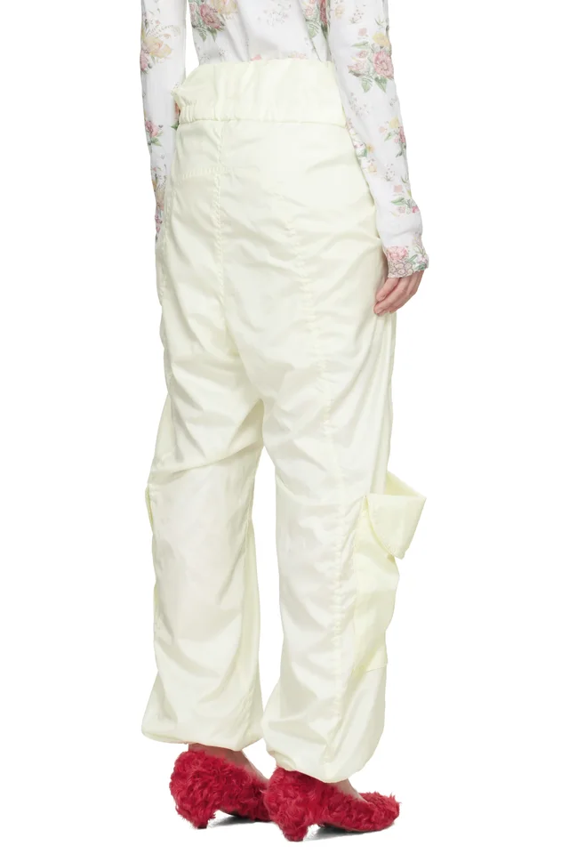 OPEN YY Yellow Rolled Waist Cargo Wind Cargo Pants, photo 3 of 4 from SSENSE