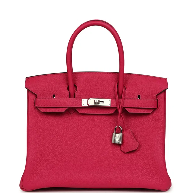 Hermès Birkin 30 Rose Mexico Togo Palladium Hardware in Pink Togo leather from Madison Avenue Couture