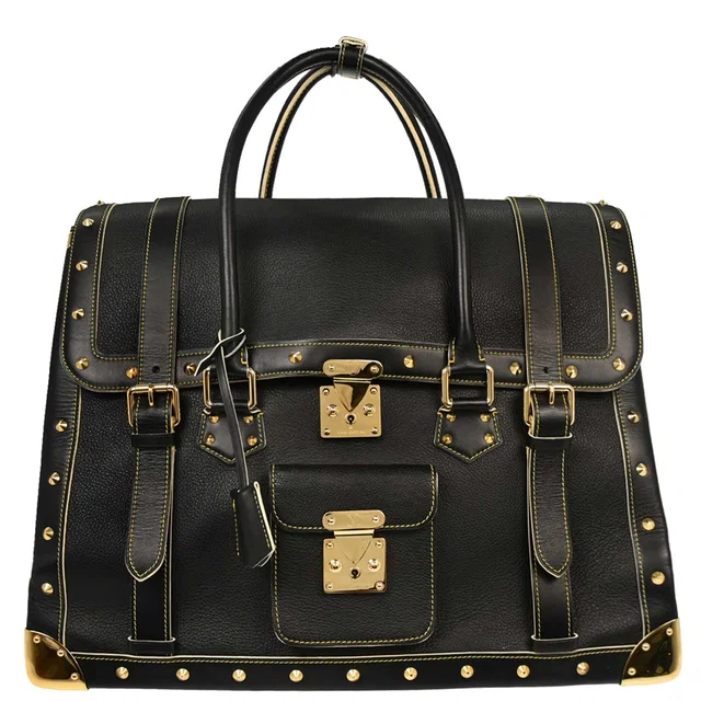 Louis Vuitton Black Suhali Extravagant Handbag M91800 in Black Leather from AMORE Vintage Tokyo
