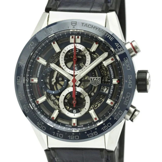Carrera Caliber Heuer 01 Chronograph Watch Car201t Polished in gold Leather from Poshmark