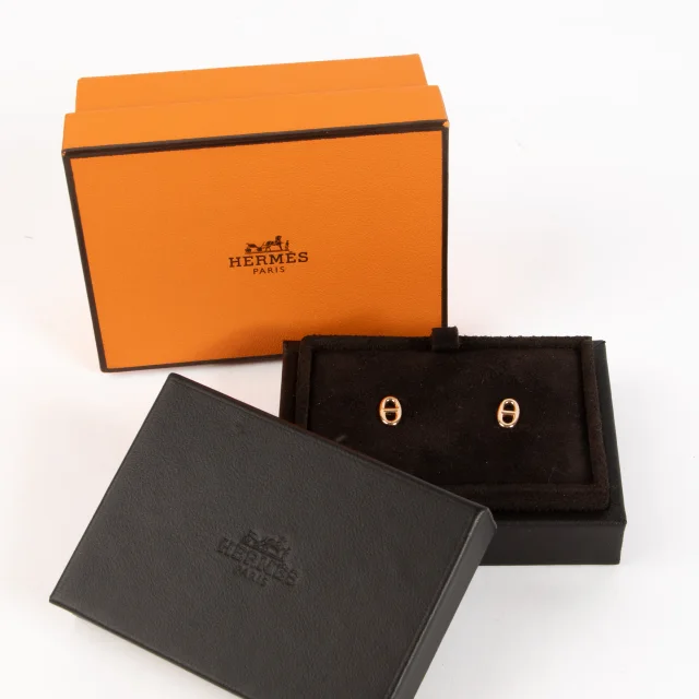 Hermès Gold Farandole Très Petit Modèle Earrings in Yellow from Labellov, photo 2 of 5