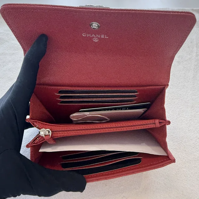 Chanel Medium Caviar Boy Wallet in Caviar leather from Reowned, photo 9 of 10