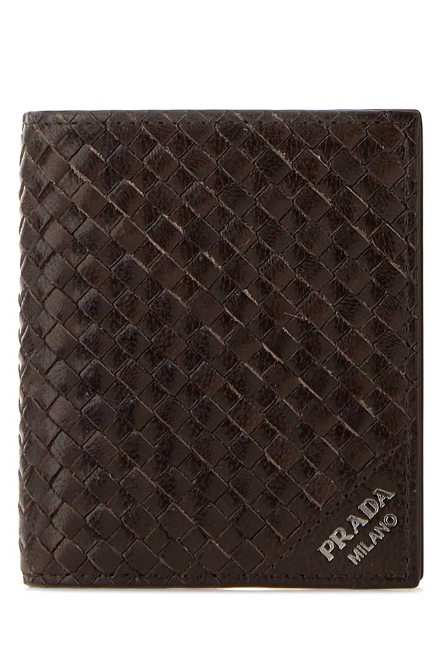 Prada Minuteria Wallet — Brown Exterior: Leather in Brown Leather from HEWI