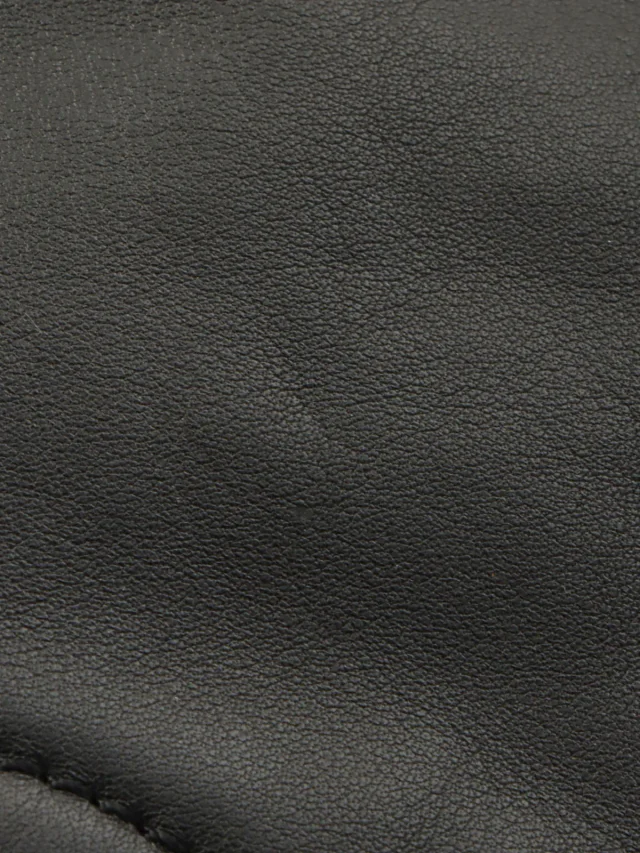 Chanel Around 2007, CC Mark Stitch Chain Shoulder Bag, Black in Black Lambskin from VINTAGE QOO TOKYO, photo 14 of 15