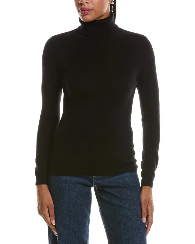 Forte Cashmere Basic Turtleneck 100% Cashmere Pullover, image 1 of 1 from Gilt