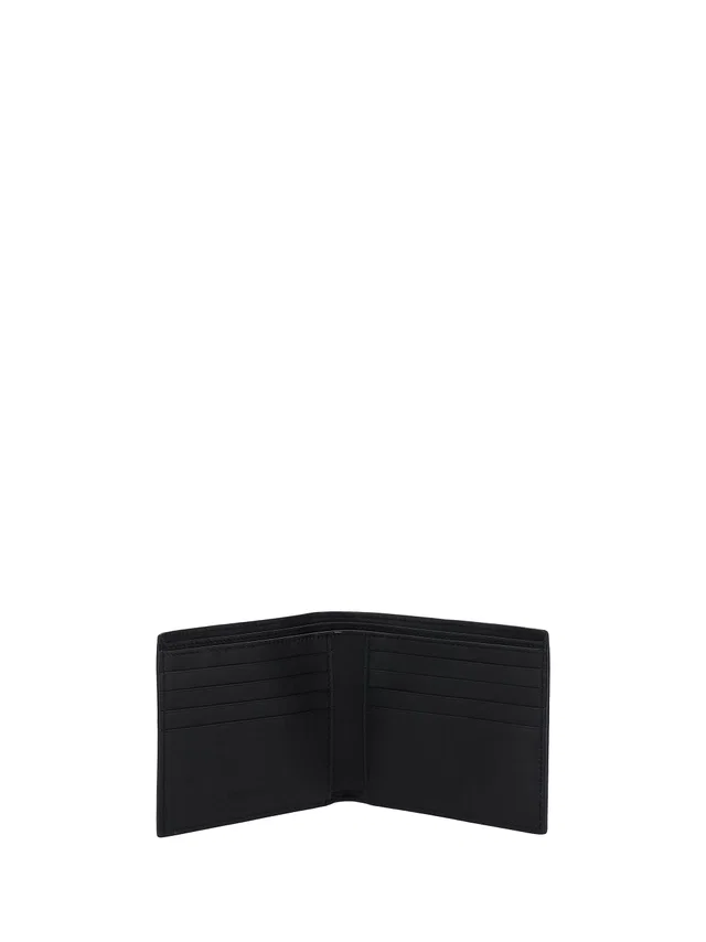 Saint Laurent Calfskin Billfold Wallet — Black Calf Leather (bos Taurus) in Black Calfskin from HEWI