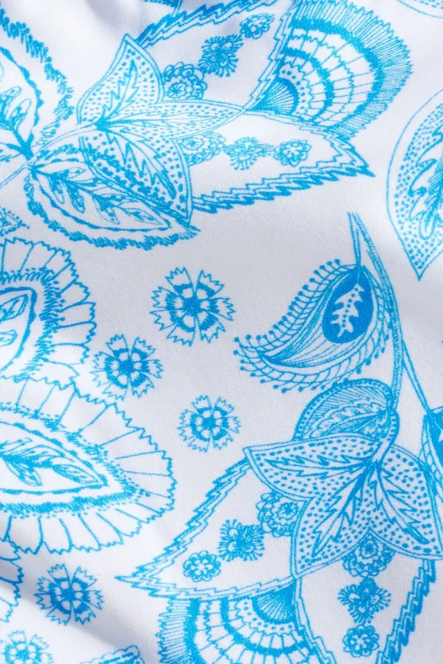 Melissa Odabash Martinique Printed Low-Rise Bikini Briefs in Azure, photo 8 of 8 from THE OUTNET