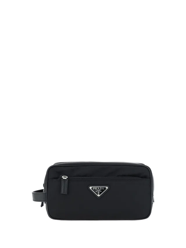 Prada Re-Nylon Travel Wallet — Black Polyamide in Black Nylon from HEWI