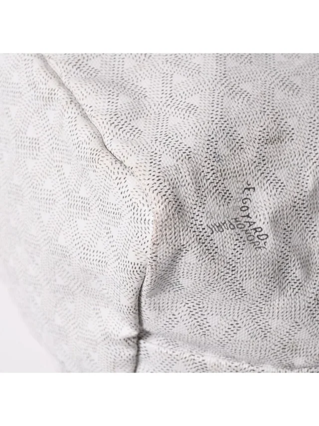 Goyard Saint Louis Pm Tote Bag White Leather in white|black Leather from Poshmark, photo 13 of 16