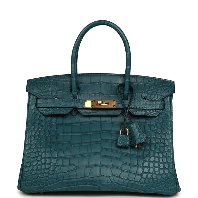 Hermès Birkin 30 Colvert Matte Alligator Gold Hardware in Crocodile from Madison Avenue Couture