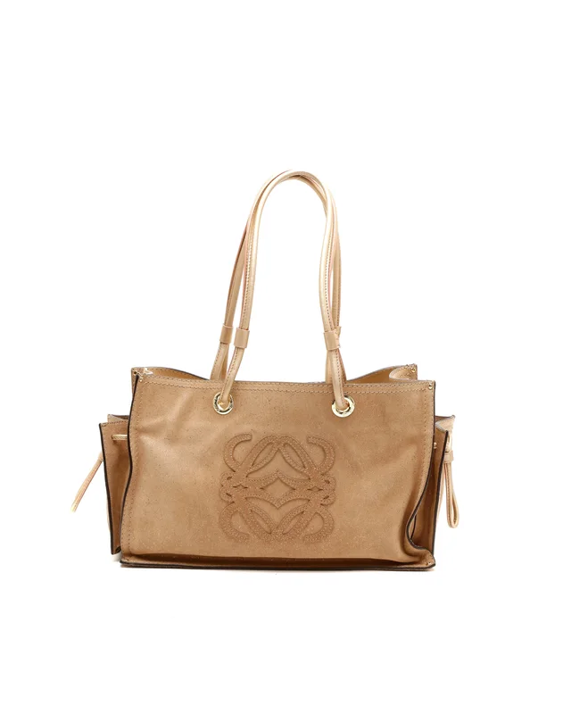 Loewe Suede Anagram Tote Bag in Suede from A Retro Tale