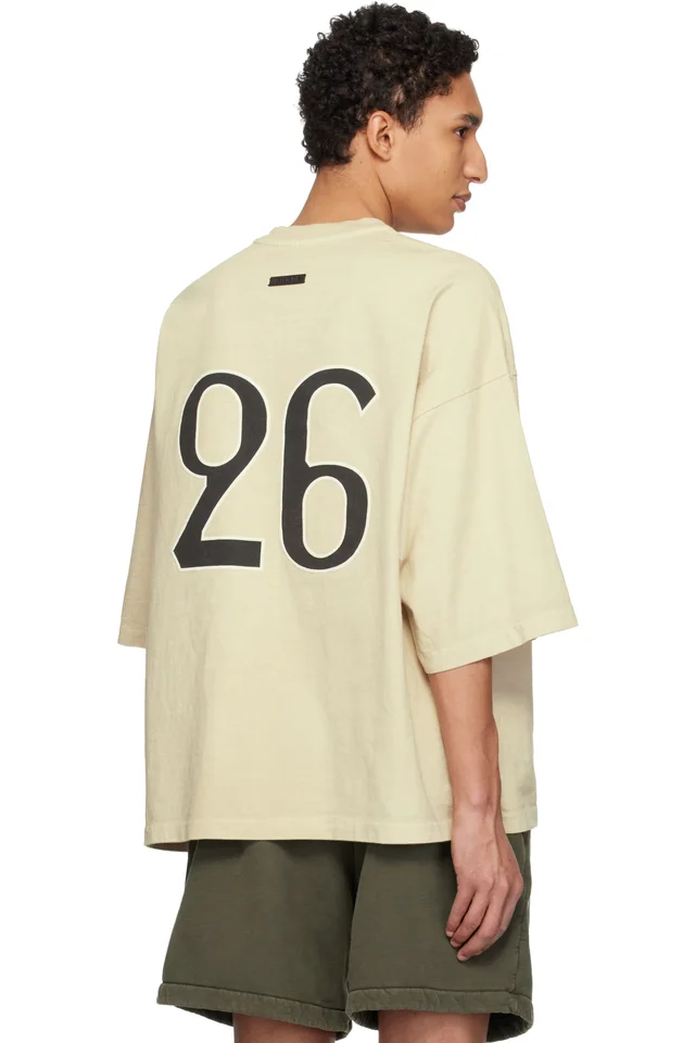 Fear of God Beige 'FG 26' T-shirt, photo 3 of 4 from SSENSE