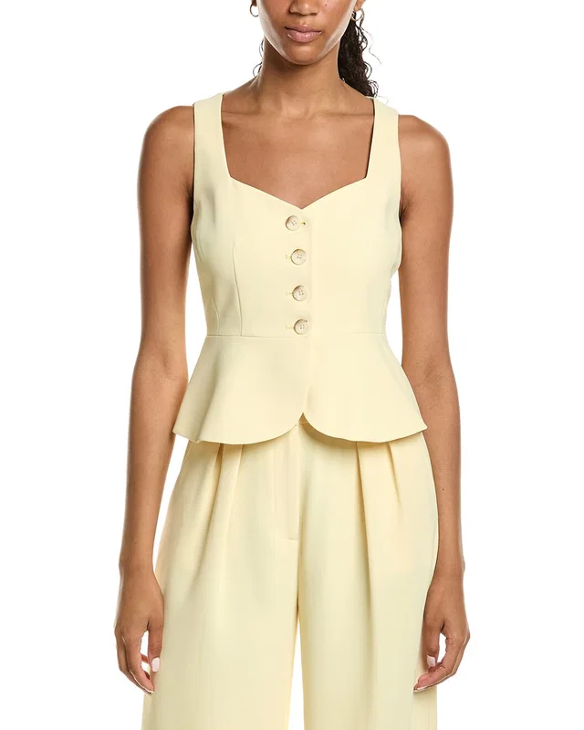 Kenneth Cole Curved Peplum Vest, image 1 of 1 from Rue La La