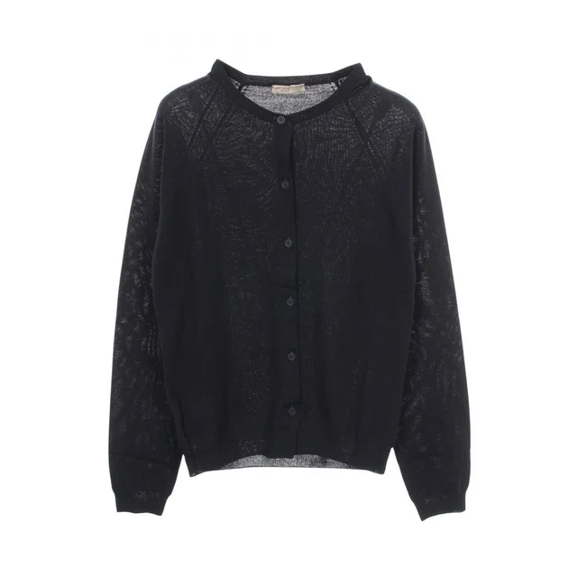 Bottega Veneta Cardigan Black Wool in Black Wool from The Reluxe