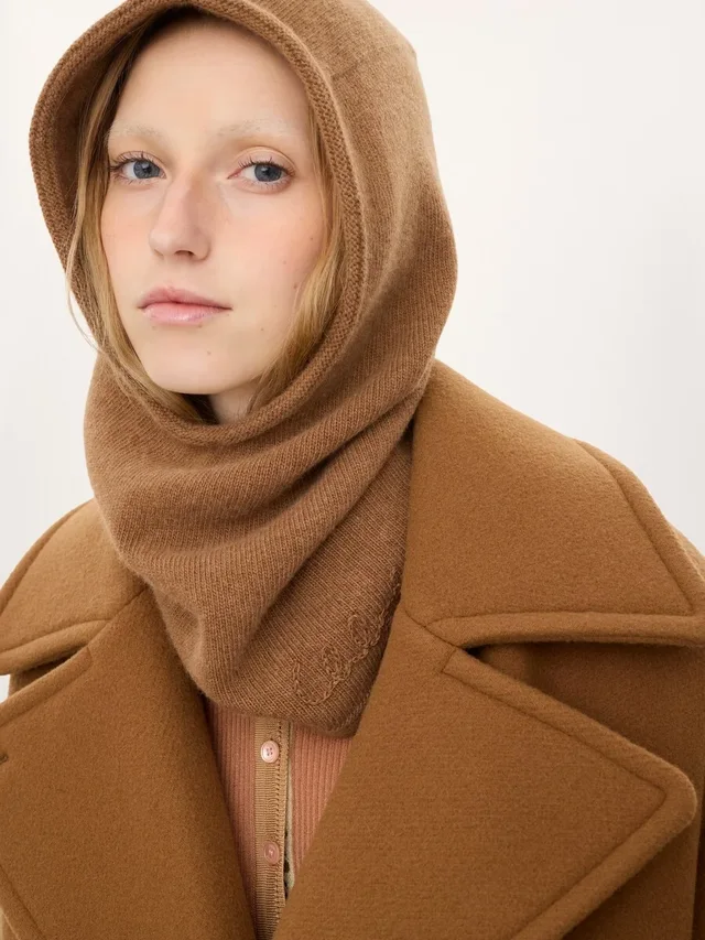Chloé Iconic Logo Detailed Knit Balaclava, photo 3 of 3 from SENSER