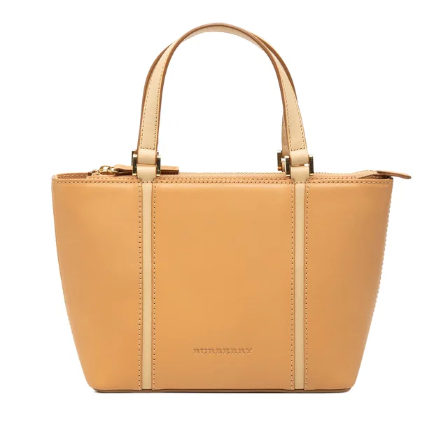 Brown Burberry Leather Tote in Brown Leather from Designer Revival