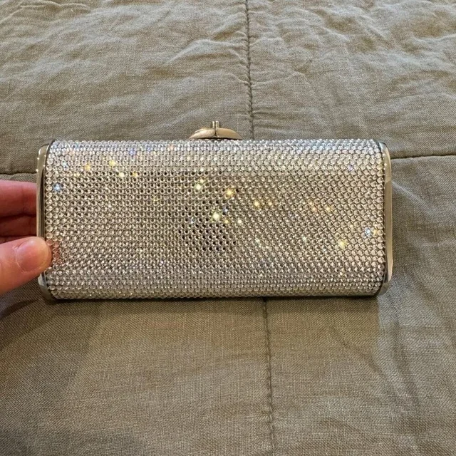 Judith Leiber Women's Bag - Silver in gray|silver from Depop, photo 1 of 1