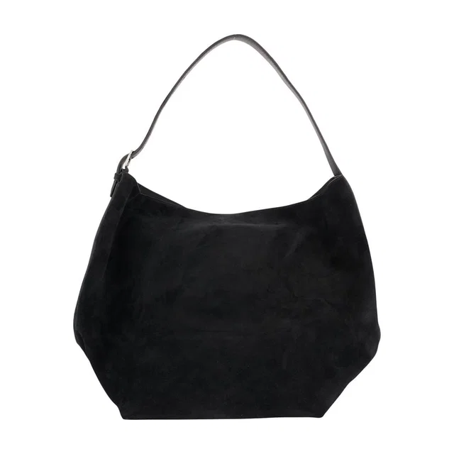 TOTEME Belted Shopper Shoulder Bag — Black Calfskin in Black Calfskin from HEWI