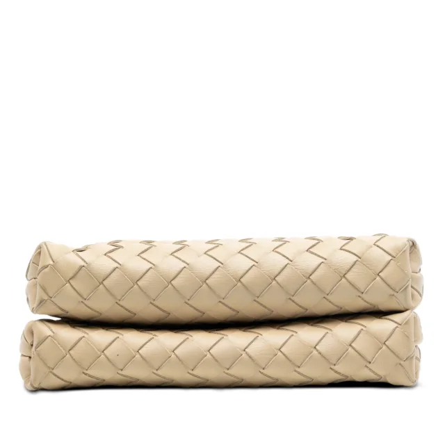 Bottega Veneta Nappa Intrecciato Double Zip Crossbody in Beige Nappa leather from Designer Revival, photo 3 of 7