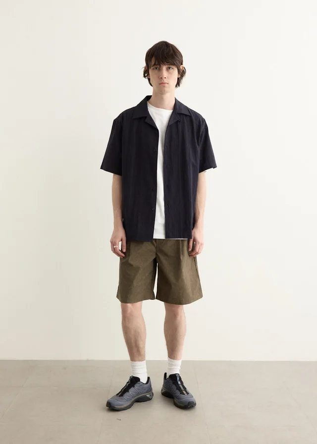 Incu Collection Smokestack Pleated Shorts in Beige from Incu, photo 1 of 1