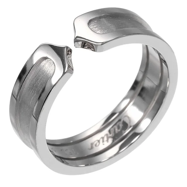 Cartier 2C White Gold Ring in White from The Reluxe