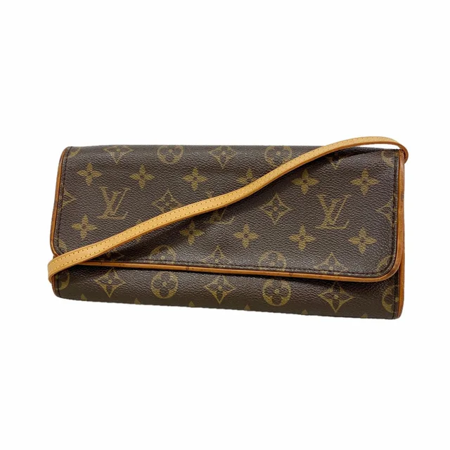 Louis Vuitton Shoulder Bag Monogram Pochette Twin GM Brown in Brown from The Reluxe