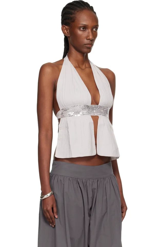 Gimaguas Taupe Infinito Top, photo 2 of 2 from SSENSE