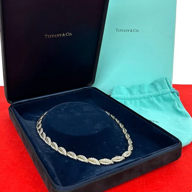 Tiffany & Co. Natura Roulis Full Duo Necklace 925 Sterling Silver 18 18K Gold in Gold from The Reluxe